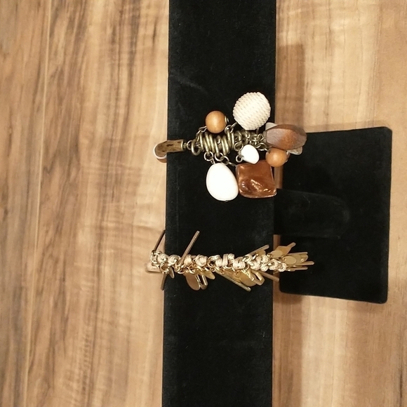 Lot of 2 beautiful neutral bracelets - Picture 1 of 8